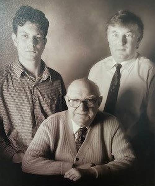 Ivor Heard, Nick and Glyn - 3 generations of builders in Wrexham