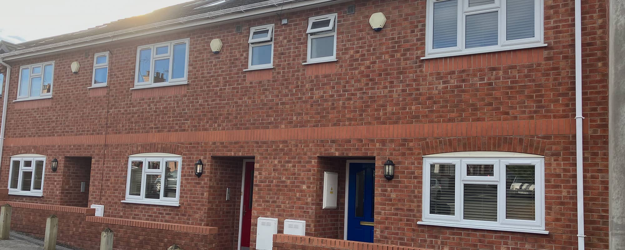 Row of new homes