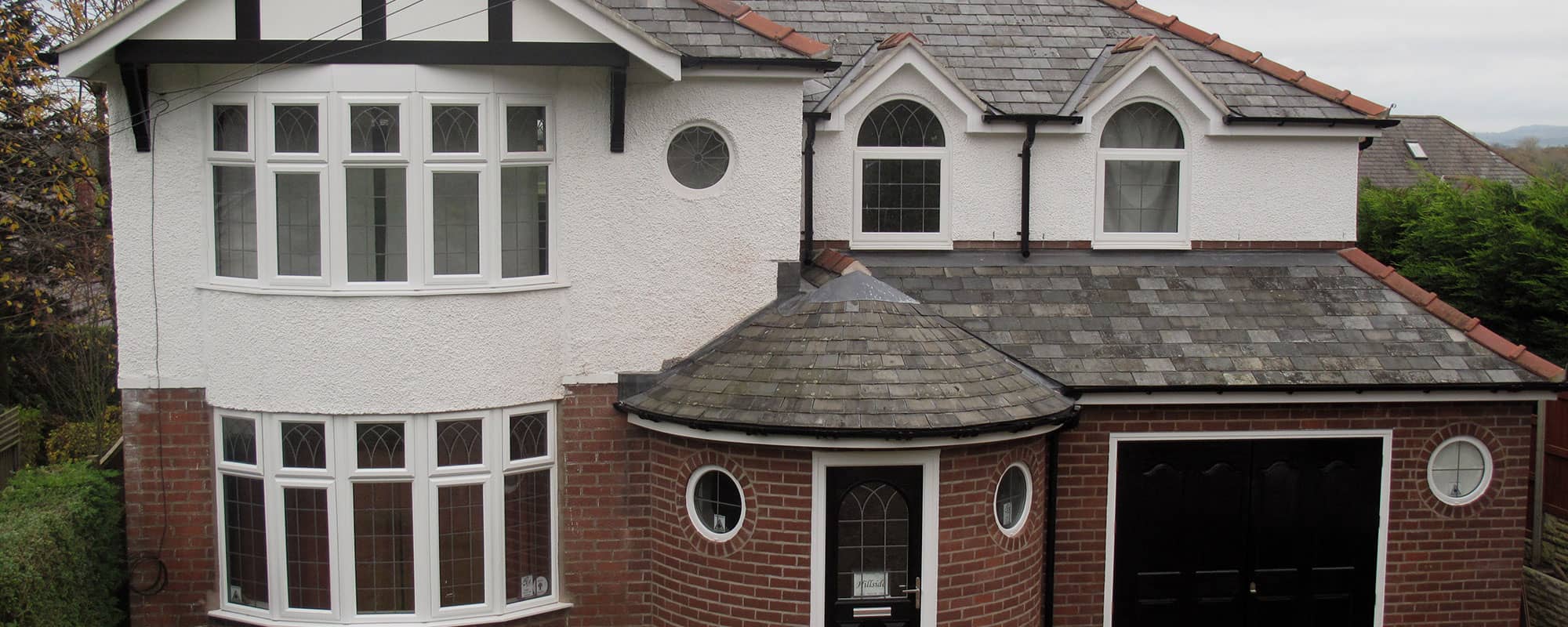 Garage extension at Wrexham property
