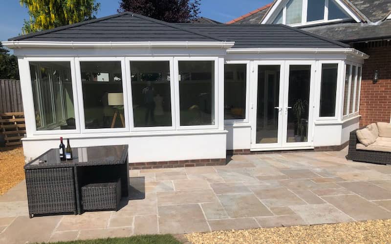 Rear extension at Wrexham property